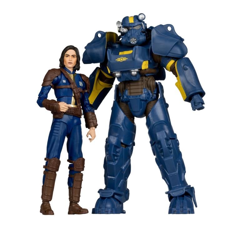 Fallout 4 T-60 Vault Tec & Sole Survivor Action Figure Two-Pack Gallery Image 3