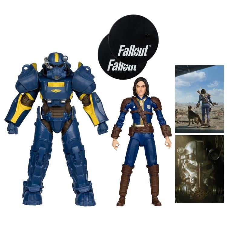 Fallout 4 T-60 Vault Tec & Sole Survivor Action Figure Two-Pack Gallery Image 8