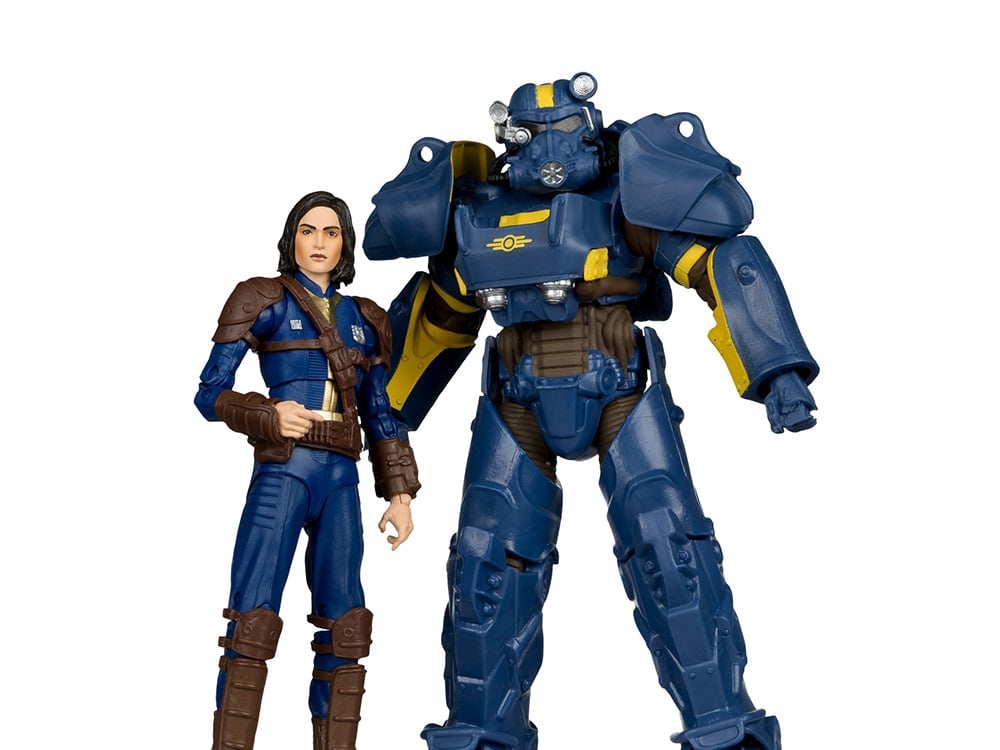 Fallout 4 T-60 Vault Tec & Sole Survivor Action Figure Two-Pack Gallery Image 1