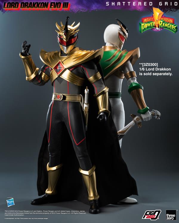 Mighty Morphin Power Rangers: Shattered Grid FigZero Lord Drakkon (Evo III Ver.) 1/6 Scale Action Figure Gallery Image 13
