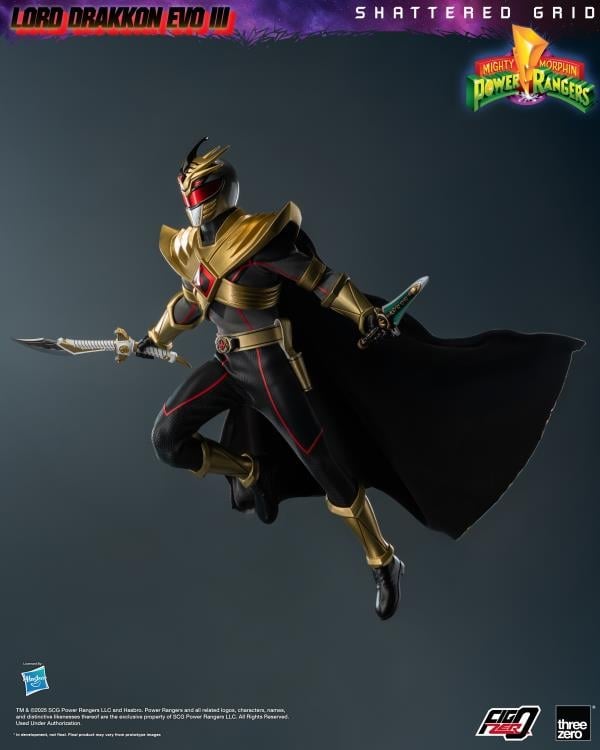 Mighty Morphin Power Rangers: Shattered Grid FigZero Lord Drakkon (Evo III Ver.) 1/6 Scale Action Figure Gallery Image 8