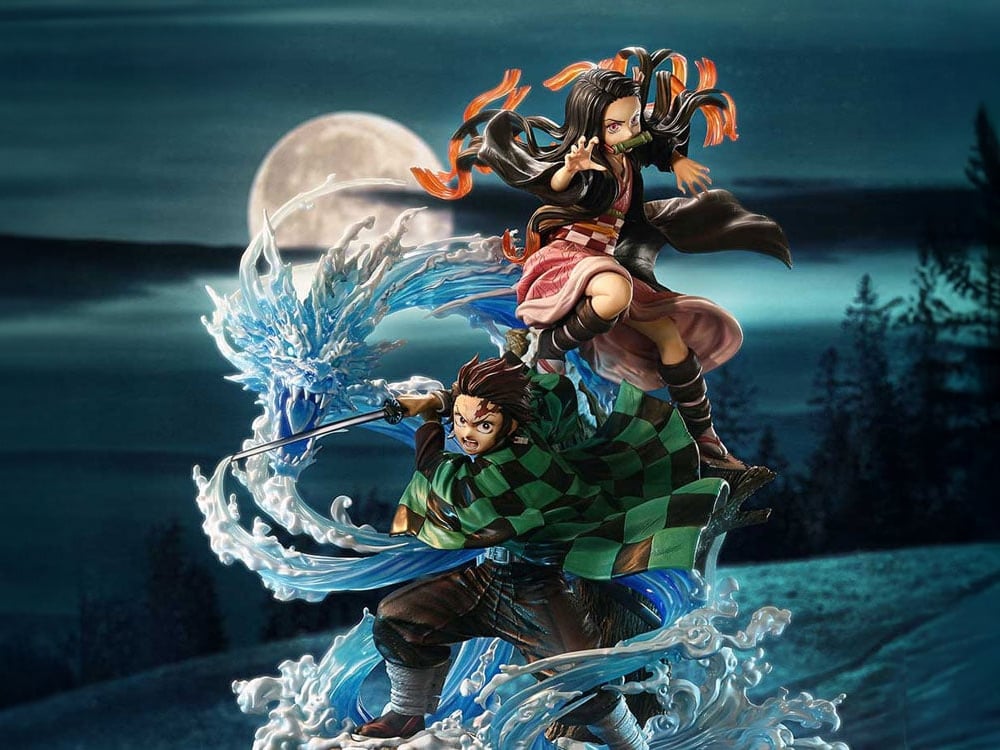 Demon Slayer: Kimetsu no Yaiba Concept Masterline Tanjiro Kamado & Nezuko Kamado (Ultimate Bonus Ver.) 1/6 Scale Limited Edition Statue Gallery Image 1