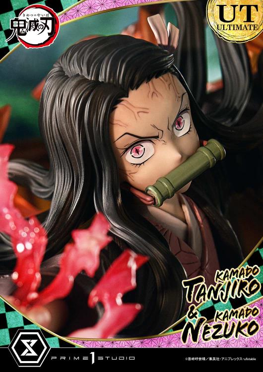 Demon Slayer: Kimetsu no Yaiba Concept Masterline Tanjiro Kamado & Nezuko Kamado (Ultimate Bonus Ver.) 1/6 Scale Limited Edition Statue Gallery Image 9