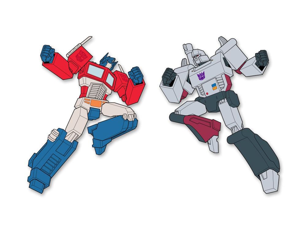 Transformers Optimus Prime & Megatron Pin Set Gallery Image 1