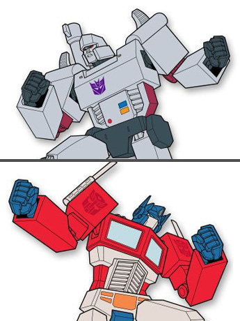 Transformers Optimus Prime & Megatron Pin Set Gallery Image 2