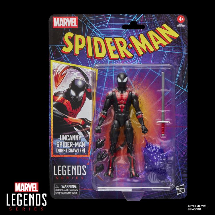 Spider-Man Marvel Legends Retro Collection Spider-Man (Nightcrawler) Action Figure Gallery Image 11