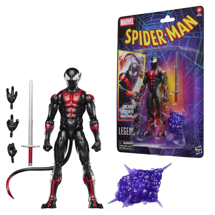Spider-Man Marvel Legends Retro Collection Spider-Man (Nightcrawler) Action Figure Gallery Image 10
