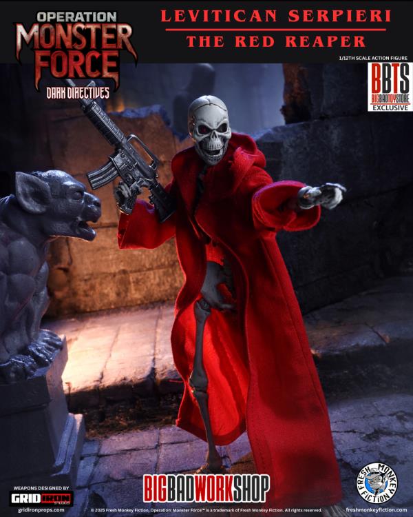 Operation: Monster Force Dark Directives The Red Reaper 1/12 Scale BBTS Exclusive Action Figure Gallery Image 5