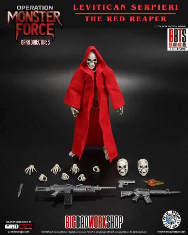 Operation: Monster Force Dark Directives The Red Reaper 1/12 Scale BBTS Exclusive Action Figure Gallery Image 7
