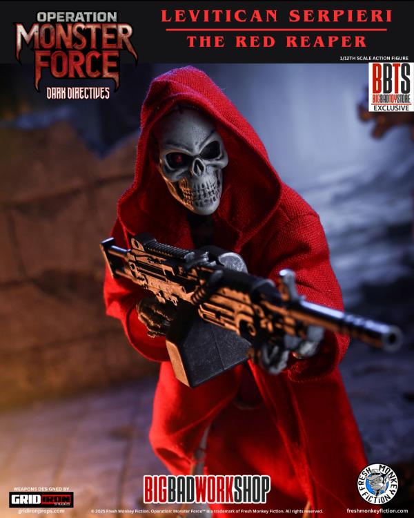 Operation: Monster Force Dark Directives The Red Reaper 1/12 Scale BBTS Exclusive Action Figure Gallery Image 4