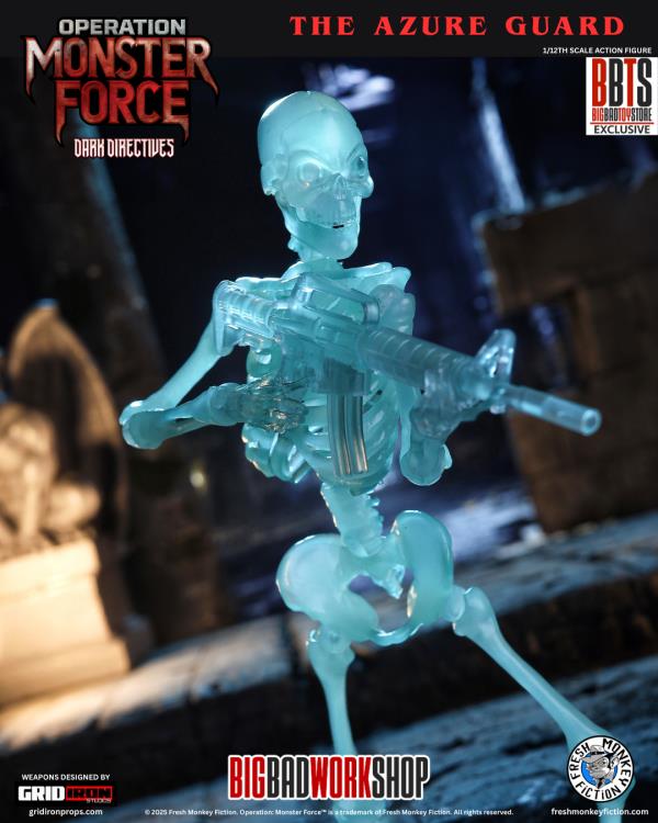 Operation: Monster Force Dark Directives The Azure Guard 1/12 Scale BBTS Exclusive Action Figure Gallery Image 4