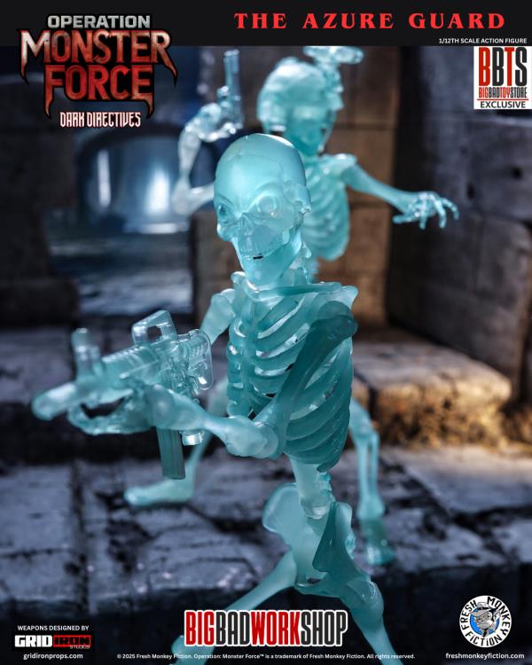 Operation: Monster Force Dark Directives The Azure Guard 1/12 Scale BBTS Exclusive Action Figure Gallery Image 5