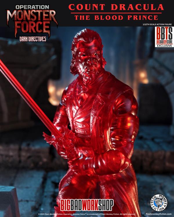 Operation: Monster Force Dark Directives Count Dracula (Blood Prince Ver.) 1/12 Scale BBTS Exclusive Action Figure Gallery Image 9