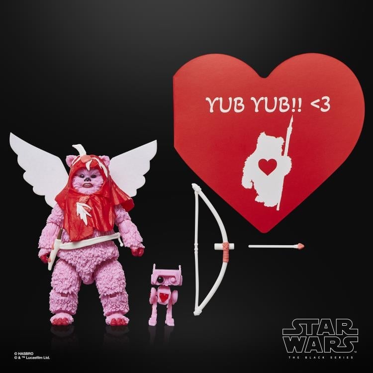 Star Wars: The Black Series Ewok (Valentine's Day Edition) Action Figure Gallery Image 7