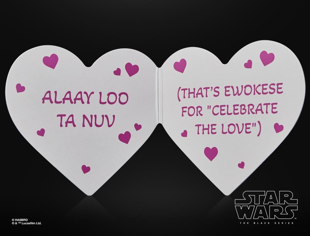Star Wars: The Black Series Ewok (Valentine's Day Edition) Action Figure Gallery Image 6