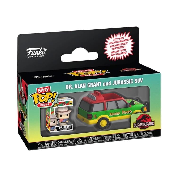 Jurassic Park Bitty Pop! Rides Dr. Grant with Jurassic SUV Gallery Image 7
