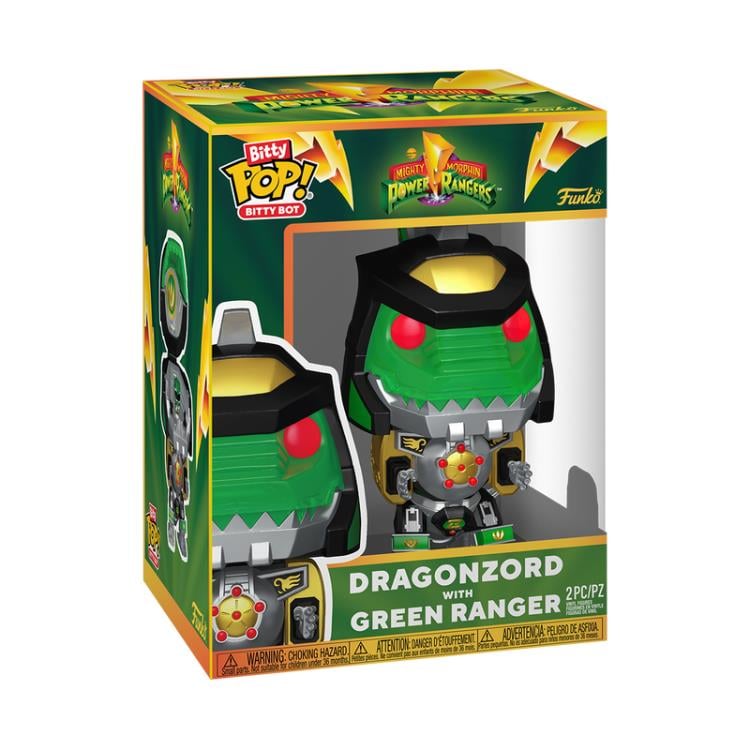 Mighty Morphin Power Rangers Bitty Pop! Bitty Bot Dragonzord with Green Ranger Gallery Image 5