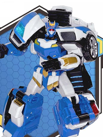 Metal Cardbot Stealth Class Blue Star Action Figure