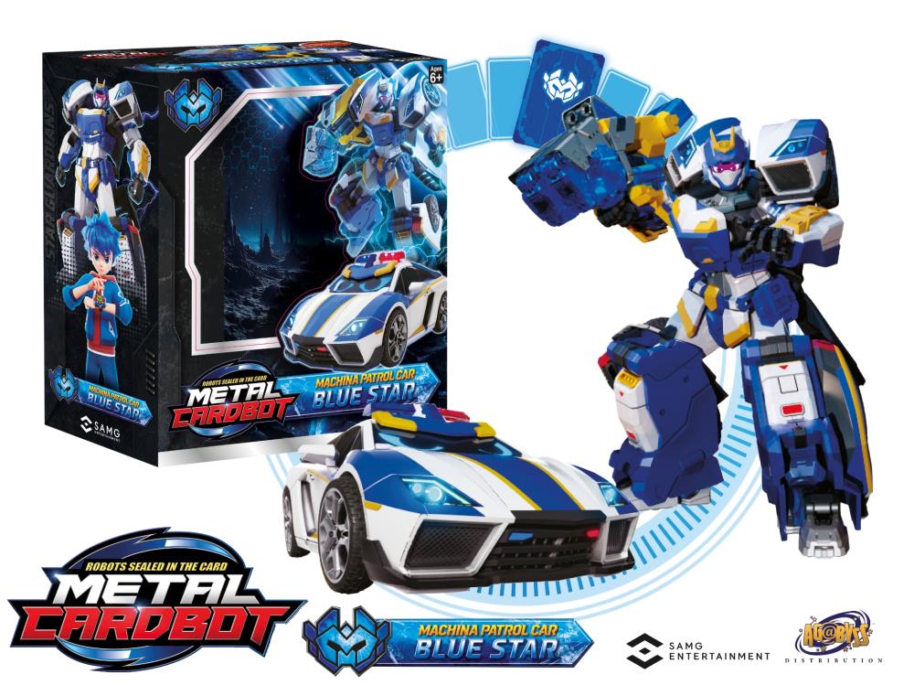 Metal Cardbot Stealth Class Blue Star Action Figure