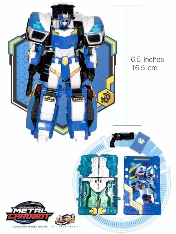 Metal Cardbot Stealth Class Blue Star Action Figure