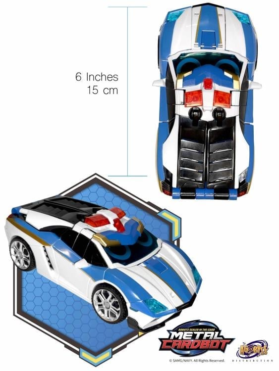 Metal Cardbot Stealth Class Blue Star Action Figure
