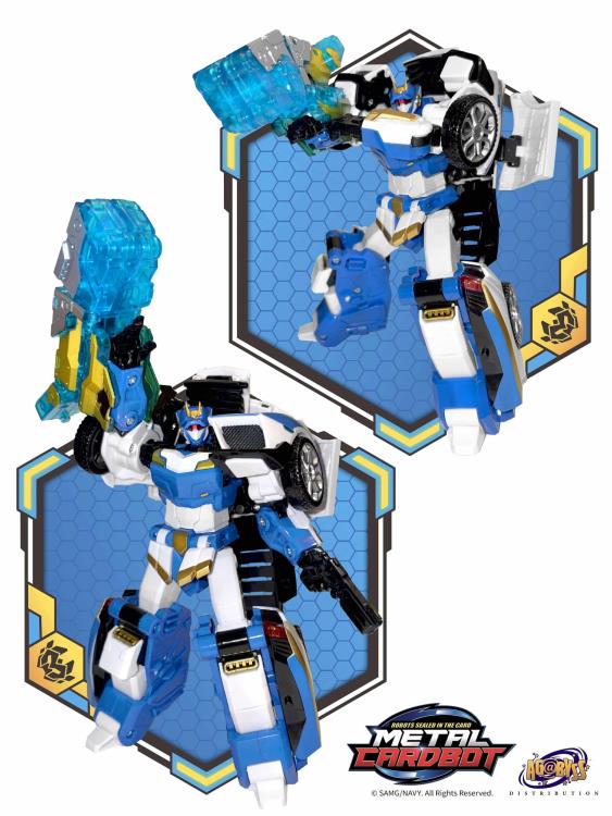 Metal Cardbot Stealth Class Blue Star Action Figure Gallery Image 4