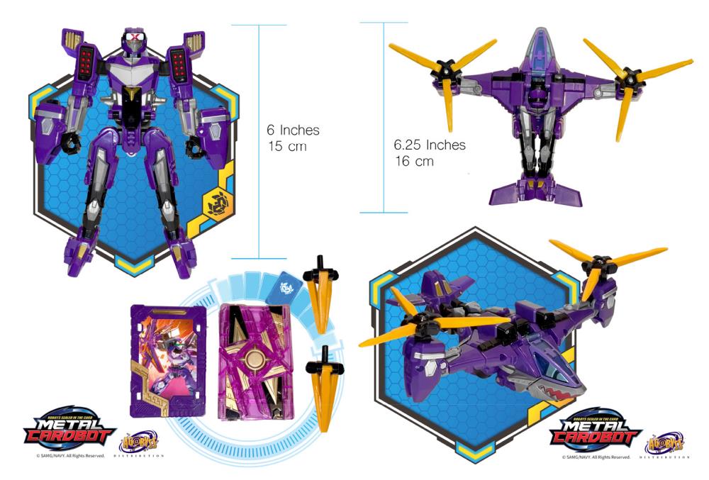 Metal Cardbot Stealth Class Shadow X Action Figure Gallery Image 9