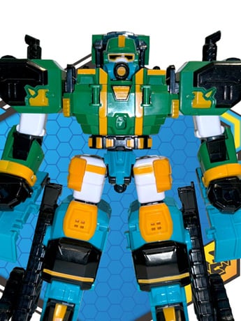 Metal Cardbot Mega Class Bluster Gale Action Figure Gallery Image 2