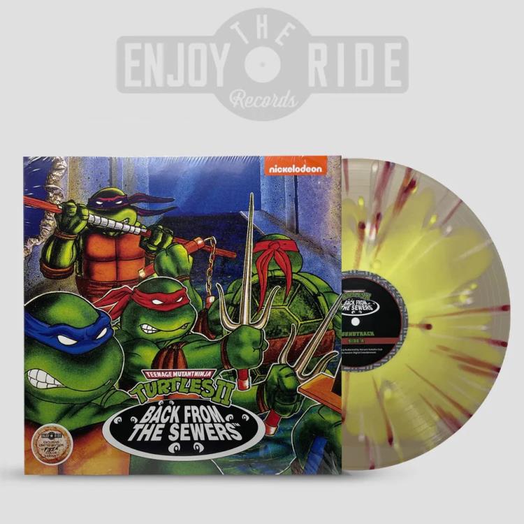 Teenage Mutant Ninja Turtles II: Back from the Sewers Original Soundtrack Vinyl LP (Pizza Pie Exclusive Variant) Gallery Image 6