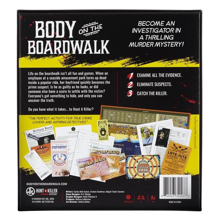 Hunt a Killer: Body on the Boardwalk Mystery Game Gallery Image 3