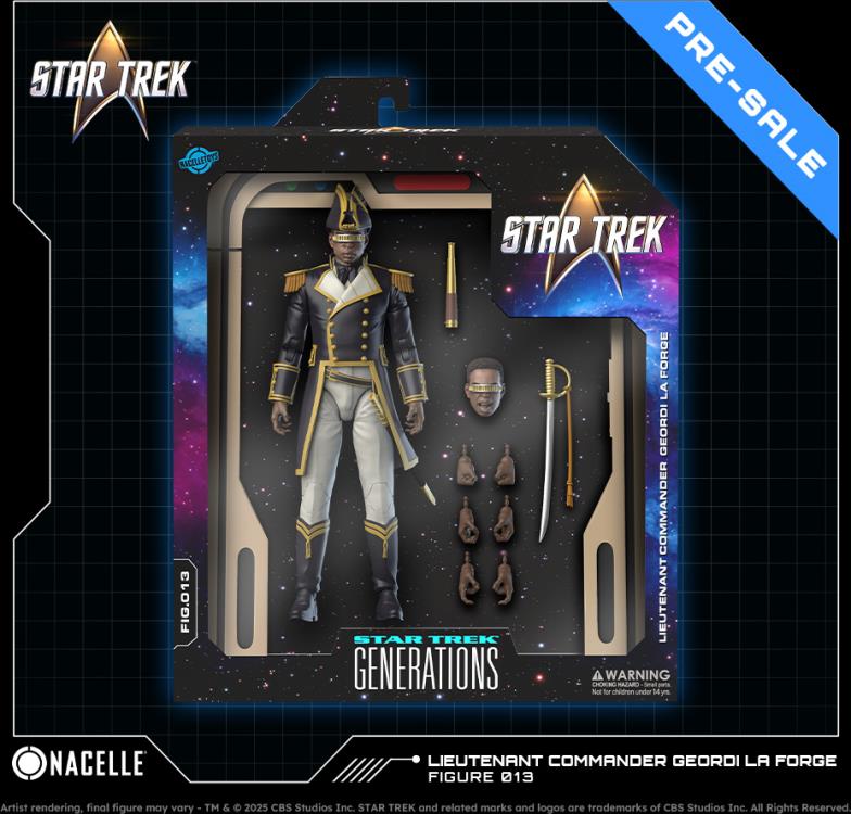 Star Trek: Generations Geordi La Forge (Sailor Uniform Ver.) 1/10 Scale Action Figure Gallery Image 5