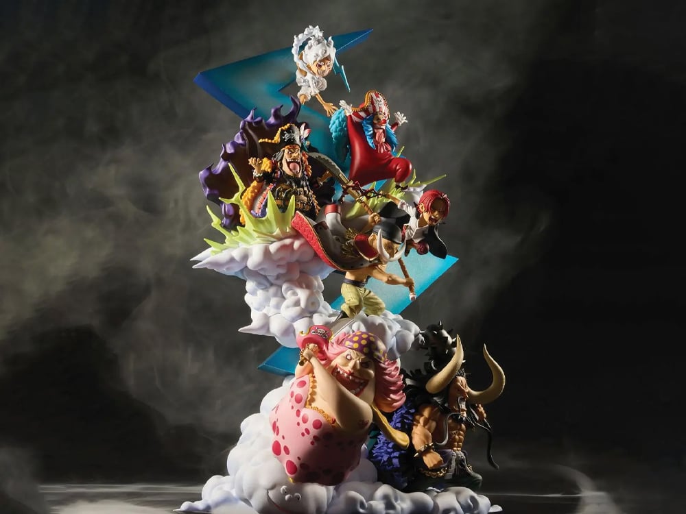 One Piece World Collectable Figure Premium Old and New Four