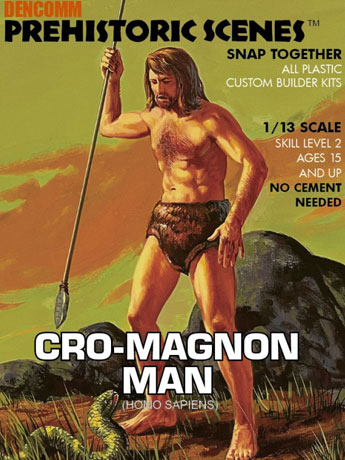 Atlantis Prehistoric Scenes Cro-Magnon Man 1/13 Scale Model Kit