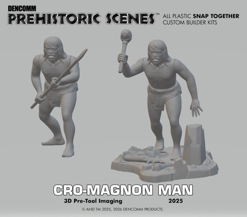 Cro-Magnon – Joints EP1.2 12” セット Atlantis Prehistoric Scenes Cro-Magnon Man 1/13 Scale Model Kit