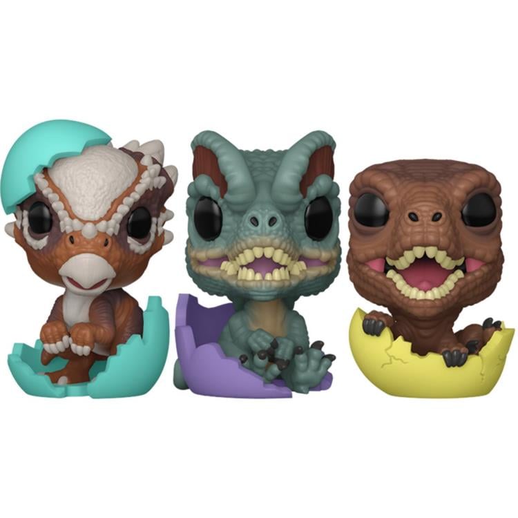 Jurassic World Pocket Pop! Velociraptor Hatchling Three-Pack Gallery Image 3
