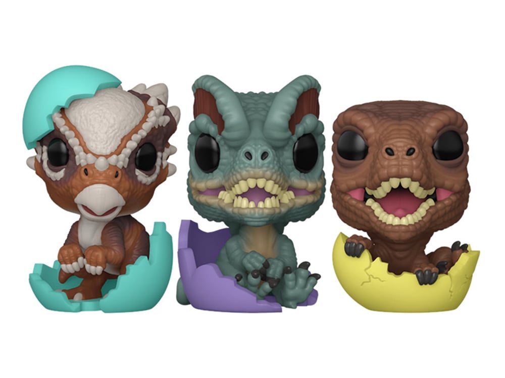 Jurassic World Pocket Pop! Velociraptor Hatchling Three-Pack Gallery Image 1
