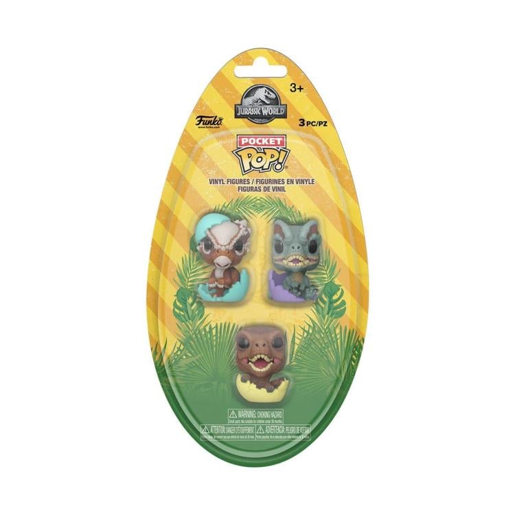 Jurassic World Pocket Pop! Velociraptor Hatchling Three-Pack Gallery Image 4