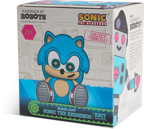 Sonic the Hedgehog Handmade by Robots #291 Sonic (Blacklight) Figure Gallery Image 8