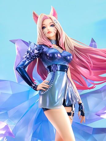 League of Legends K/DA All Out Ahri 1/7 Scale Figure (With Bonus)