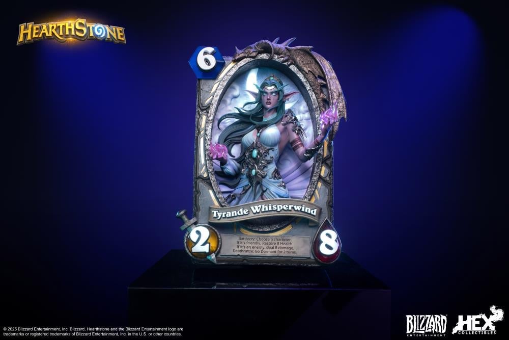 Hearthstone Tyrande Whisperwind Card Art Limited Edition Statue Gallery Image 20
