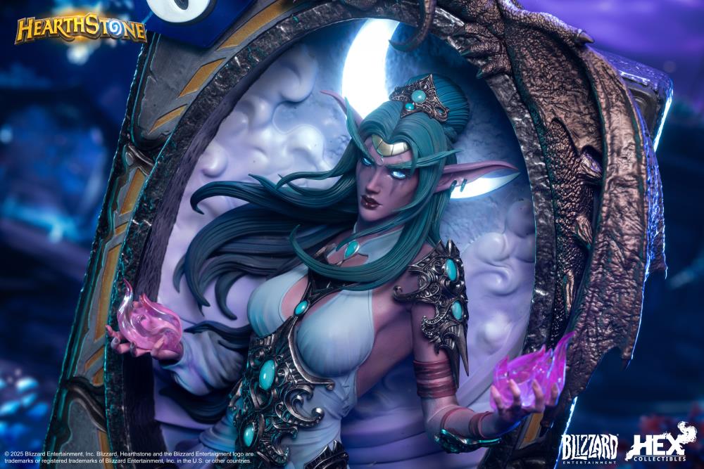 Hearthstone Tyrande Whisperwind Card Art Limited Edition Statue Gallery Image 13