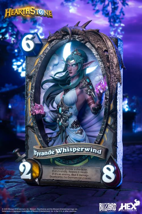 Hearthstone Tyrande Whisperwind Card Art Limited Edition Statue Gallery Image 6