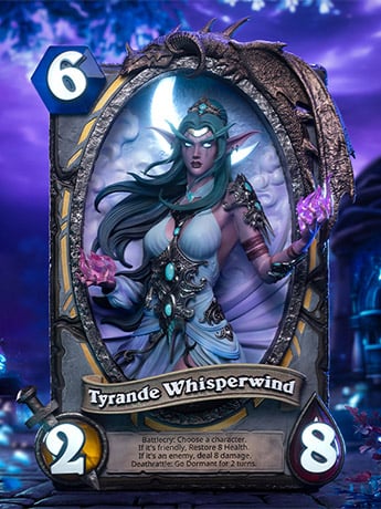 Hearthstone Tyrande Whisperwind Card Art Limited Edition Statue Gallery Image 2