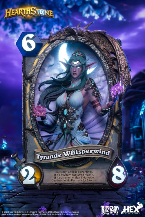 Hearthstone Tyrande Whisperwind Card Art Limited Edition Statue Gallery Image 3