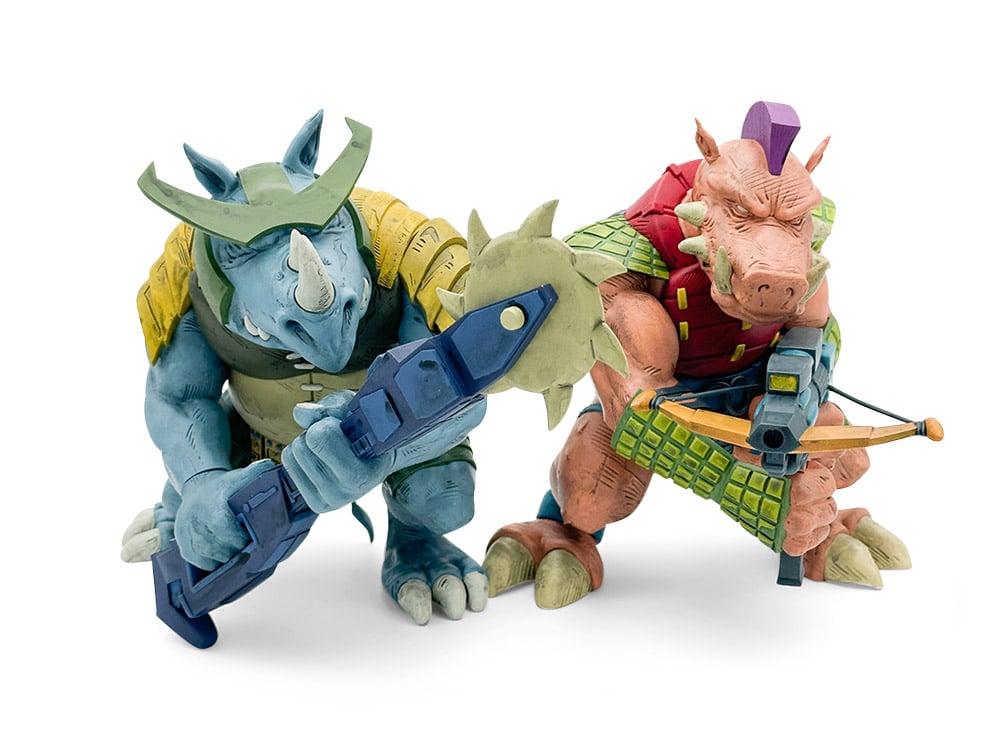 Teenage Mutant Ninja Turtles TMNT Firsts Bebop & Rocksteady (Color Ver.) Limited Edition Figure Set Gallery Image 1