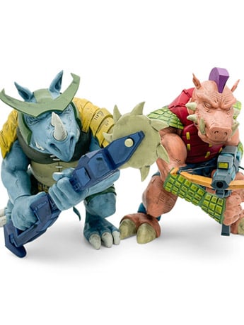 Teenage Mutant Ninja Turtles TMNT Firsts Bebop & Rocksteady (Color Ver.) Limited Edition Figure Set Gallery Image 2
