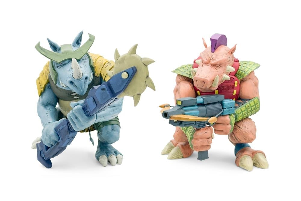 Teenage Mutant Ninja Turtles TMNT Firsts Bebop & Rocksteady (Color Ver.) Limited Edition Figure Set Gallery Image 3