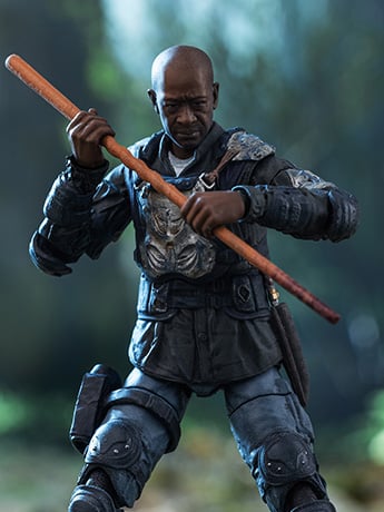 The Walking Dead Exquisite Mini Series Morgan 1/18 Scale Action Figure Gallery Image 2