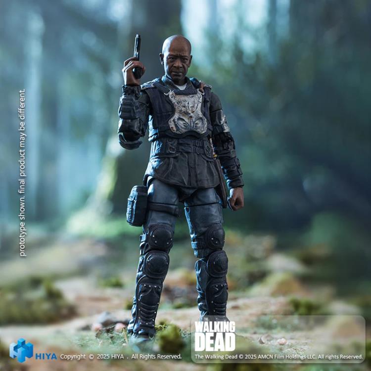 The Walking Dead Exquisite Mini Series Morgan 1/18 Scale Action Figure Gallery Image 6