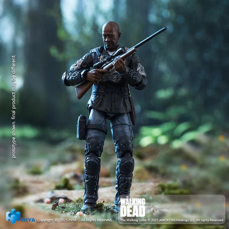 The Walking Dead Exquisite Mini Series Morgan 1/18 Scale Action Figure Gallery Image 3